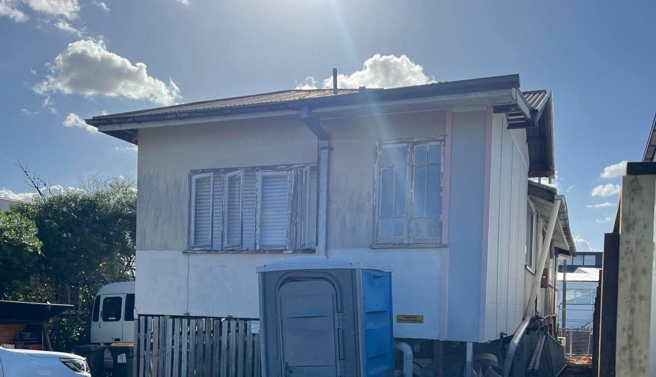 The original house before demolition
